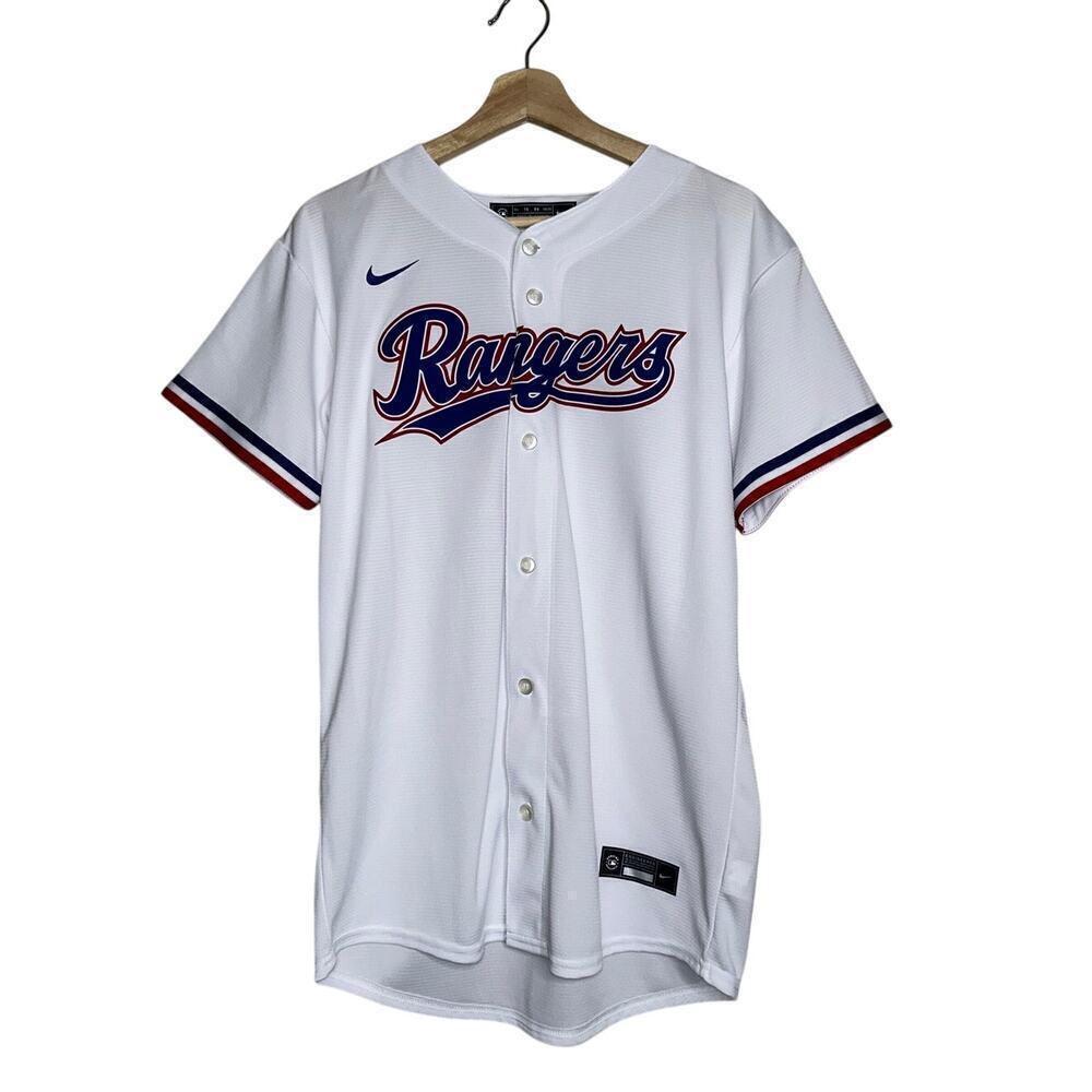 Nike Texas Rangers Women’s Jersey XL White Odor #12 MLB Baseball Fan Shirt